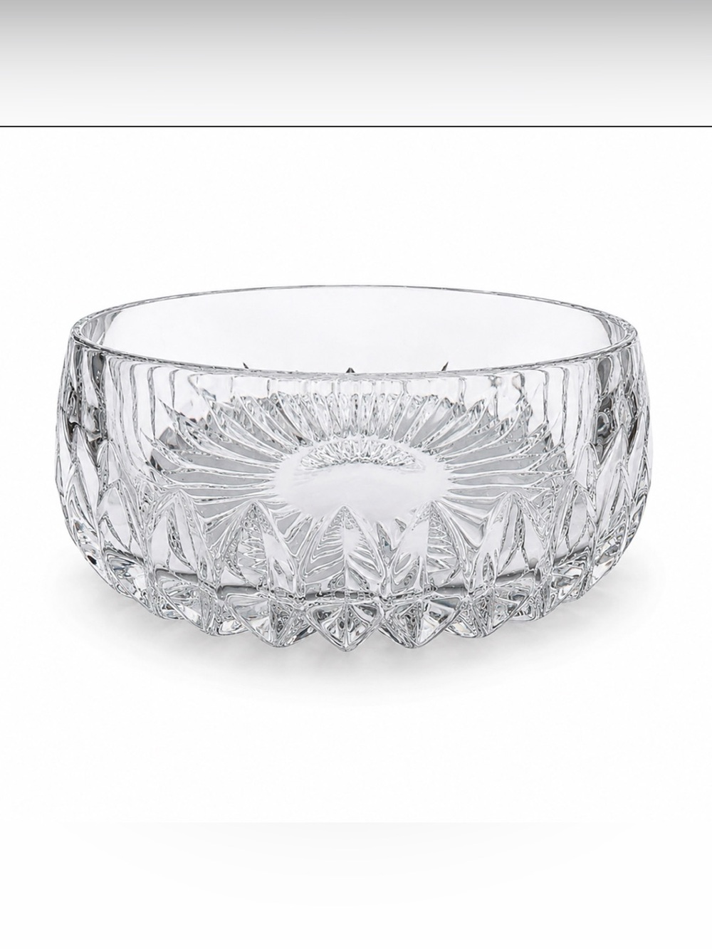 Gorham 7.25” West German Full Lead Crystal Round Bowl Vintage Gorgeousness